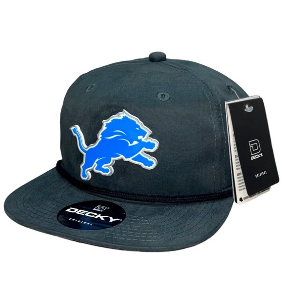 Detroit Lions 3D Classic Rope Hat- Charcoal/ Black - Picture 2 of 4
